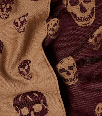 Schal Skull aus Woll-Jacquard | McQueen