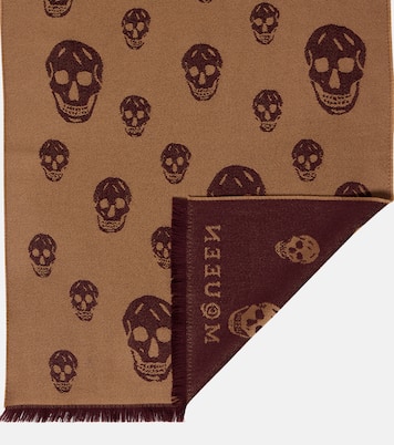 Schal Skull aus Woll-Jacquard | McQueen