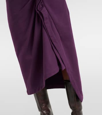 Jupe midi en jersey de coton | Dries Van Noten
