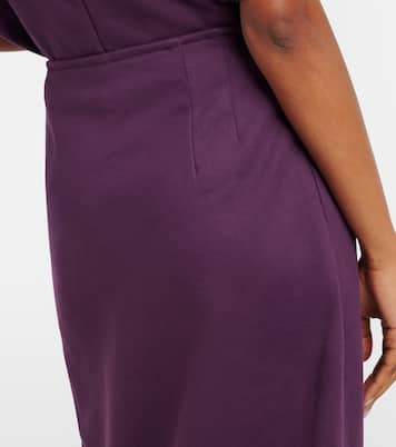 Jupe midi en jersey de coton | Dries Van Noten