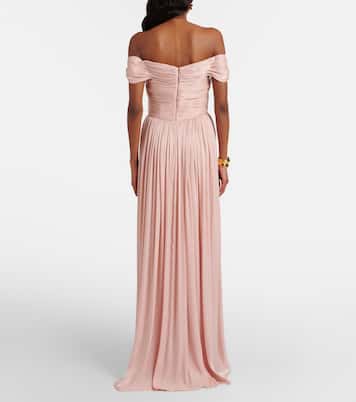 Off-Shoulder-Robe | Costarellos