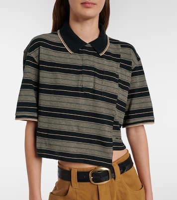Isalyne striped cotton polo shirt | Marant Etoile