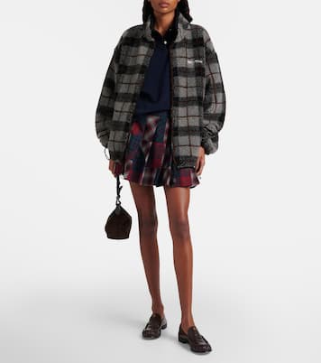 Minirock aus Schurwolle | Miu Miu