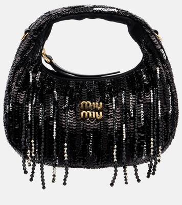 Wander Mini embellished top-handle bag | Miu Miu