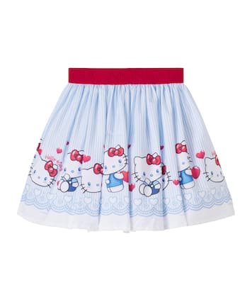 x Hello Kitty striped cotton skirt | Monnalisa