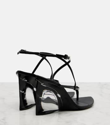Wedge-Sandalen 90 aus Leder | Alaïa