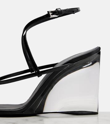 Wedge-Sandalen 90 aus Leder | Alaïa