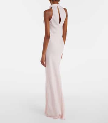 Robe longue en satin | Rotate