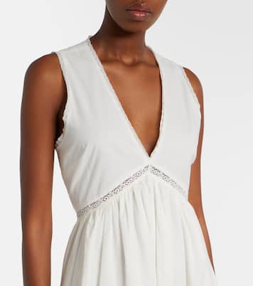 Fiora cotton lace midi dress | Faithfull