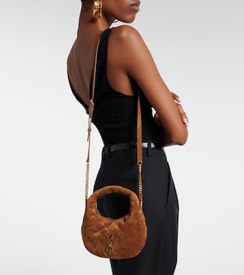 Icarino Mini suede top-handle bag | Saint Laurent