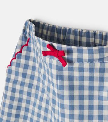 Gingham cotton shorts | Pepa London