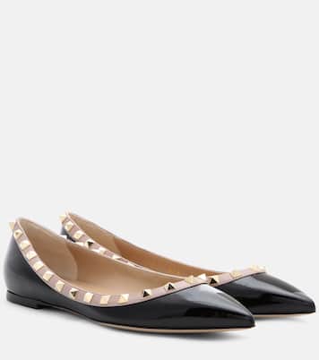 Ballerinas Rockstud aus Lackleder | Valentino Garavani