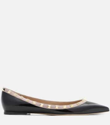 Ballerinas Rockstud aus Lackleder | Valentino Garavani