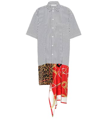 Vestido camisero de algodón y seda | Balenciaga