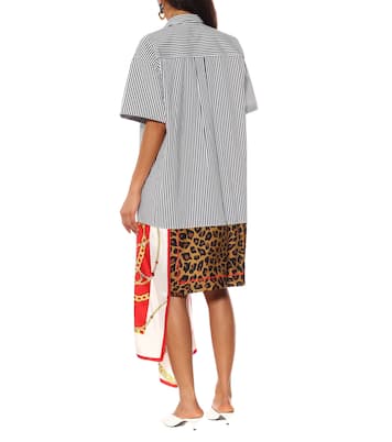 Vestido camisero de algodón y seda | Balenciaga