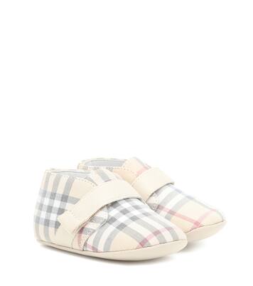 Checked booties | Burberry Kids