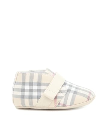 Checked booties | Burberry Kids