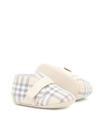 Checked booties | Burberry Kids