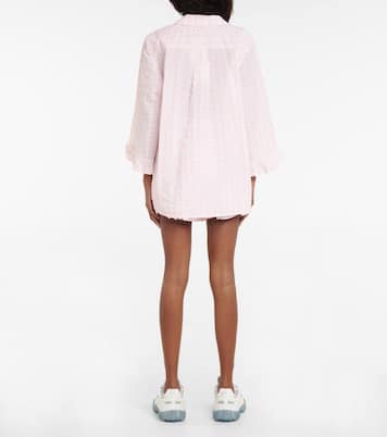 Camicia in seersucker a righe | Ganni