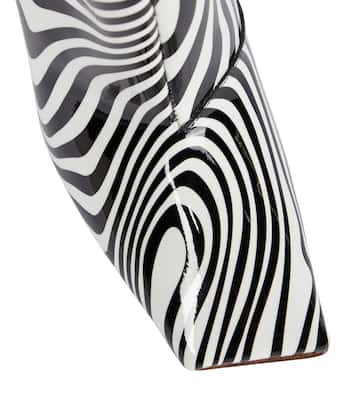 Zebra-print over-the-knee boots | Vetements