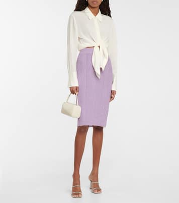 Falda midi Sleek Shine metalizada | Dorothee Schumacher