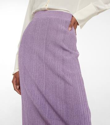 Falda midi Sleek Shine metalizada | Dorothee Schumacher