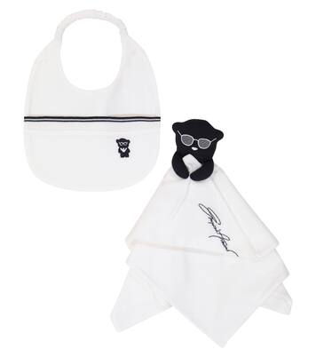 Baby Set aus Lätzchen und Tuch mit Kuscheltier | Emporio Armani Kids