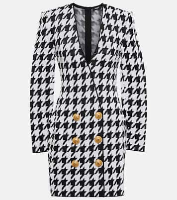 Miniabito in jacquard pied-de-poule | Balmain