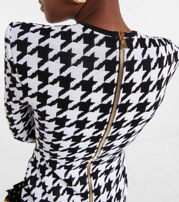 Miniabito in jacquard pied-de-poule | Balmain