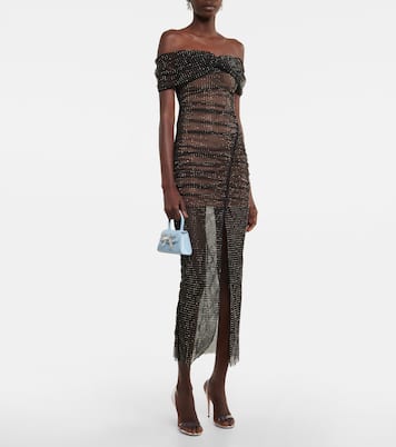Embellished net dress | Self-Portrait