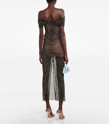 Embellished net dress | Self-Portrait