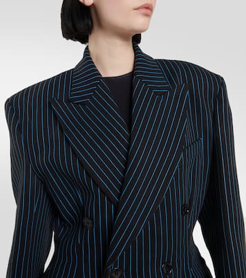 Blazer rayé en coton mélangé | Vetements