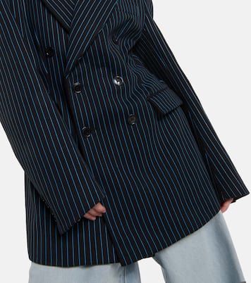 Blazer rayé en coton mélangé | Vetements
