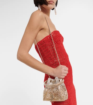 Secchiello Bon Bon con cristalli | Jimmy Choo
