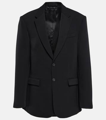 Oversized single-breasted wool blazer | Wardrobe.NYC