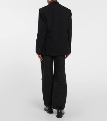 Oversized single-breasted wool blazer | Wardrobe.NYC