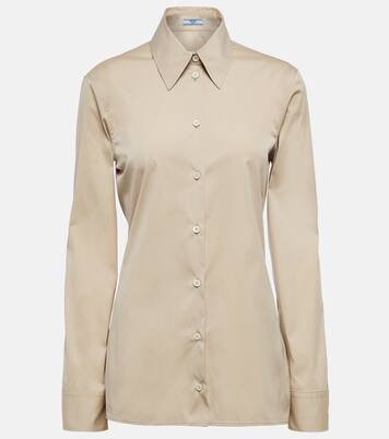 Camicia in popeline di misto cotone | Prada