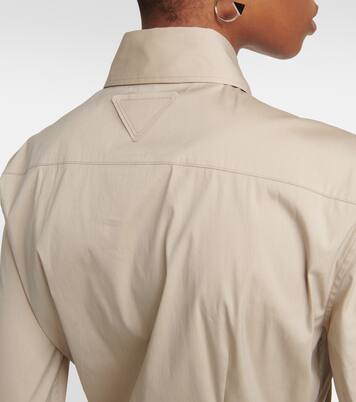 Camicia in popeline di misto cotone | Prada