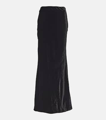 High-rise silk-blend maxi skirt | Alessandra Rich