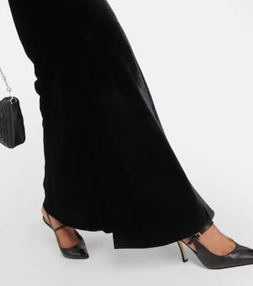 High-rise silk-blend maxi skirt | Alessandra Rich