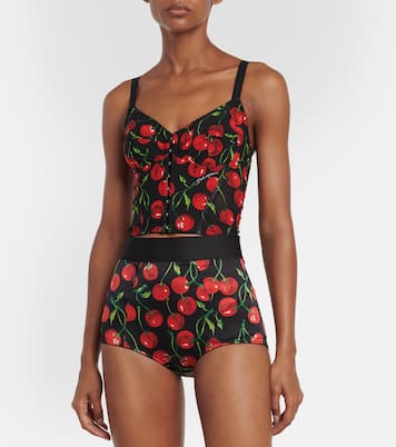 Culotte in misto seta a vita alta | Dolce&Gabbana
