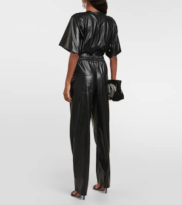 Pantaloni regular Brina in similpelle | Marant Etoile