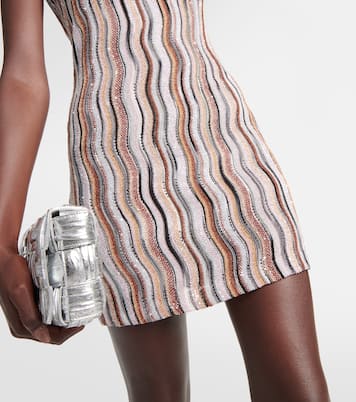 Verziertes Minikleid aus Häkelstrick | Missoni