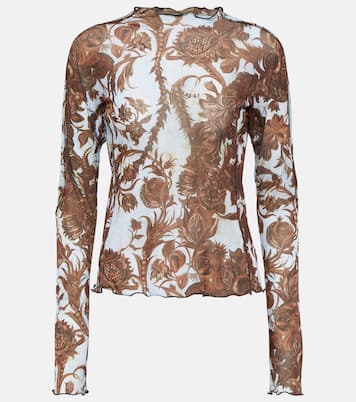 Halcyon floral jersey top | KNWLS
