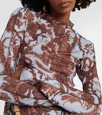 Halcyon floral jersey top | KNWLS