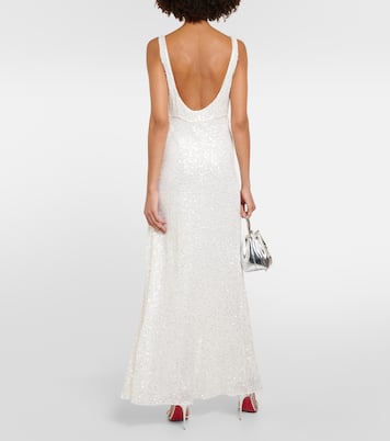 Bridal - Abito lungo Megan con paillettes | Rixo