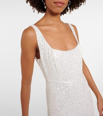 Bridal - Abito lungo Megan con paillettes | Rixo