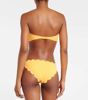 Antibes scalloped bandeau bikini top | Marysia