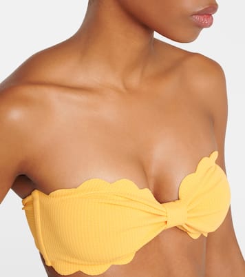 Antibes scalloped bandeau bikini top | Marysia