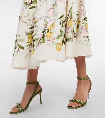 Verzierte Sandalen aus Satin | Giambattista Valli